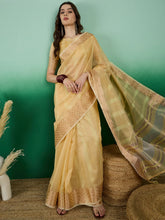 Womens Fashion Ethnic Yellow Color Sarees-MLSHWSA1429YLW0ONE